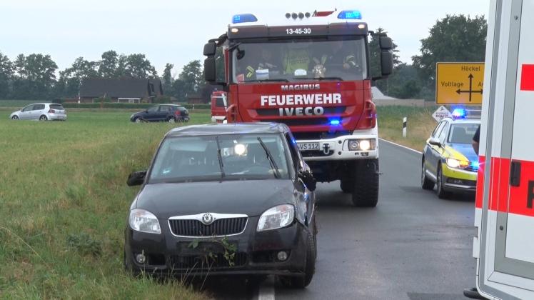 In Merzen geriet ein Skoda von der Fahrbahn ab und überschlug sich.