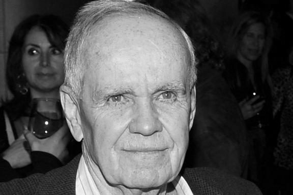 (FILES) US writer Cormac McCarthy attends the HBO Films and The Cinema Society screening of "Sunset Limited" at Porter House in New York City on February 1, 2011. Cormac McCarthy, the revered and unflinching chronicler of America