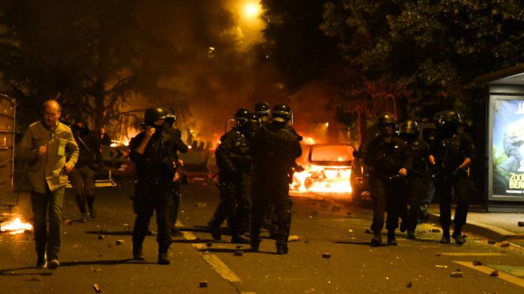Police Shooting Of Teenage Driver Sparks Riots - Nanterre Urban violence breaks out following the death of a 17-year-old