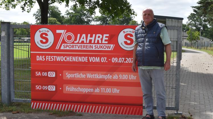 Vereinsvorsitzender Horst-Werner Jahn   SV Sukow 