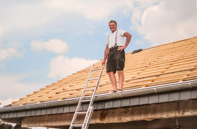 45 Jahre Dachdecker in Schleswig: Norbert Meyn blickt zurück
