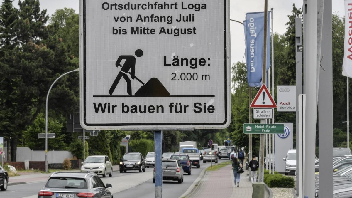 Sanierung Hauptstraße in LeerLoga wird wochenlang gesperrt