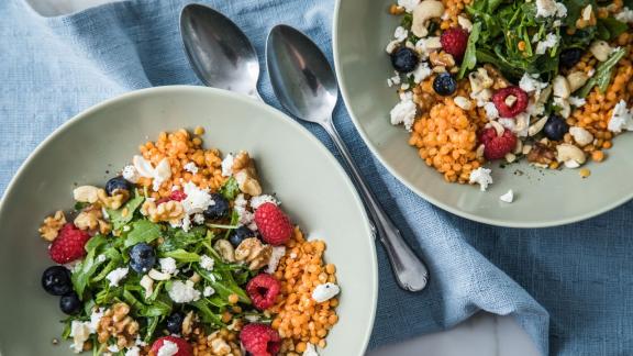 Linsen mit Himbeeren Linsen mit Himbeeren