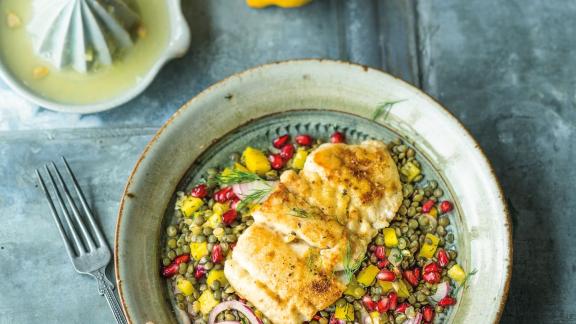 Linsensalat mit Fisch Linsensalat mit Fisch