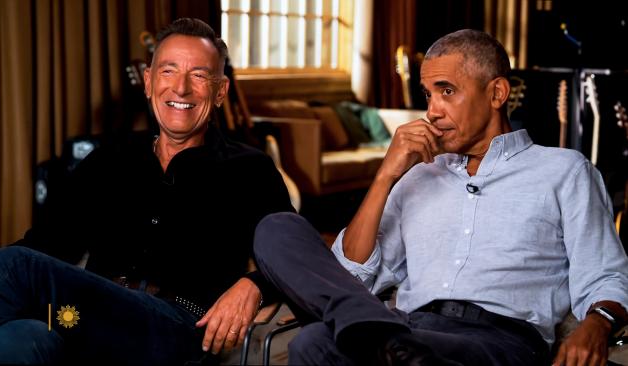 Eng befreundet: Bruce Springsteen und Barack Obama bei einem Interview für die CBS 2021.
