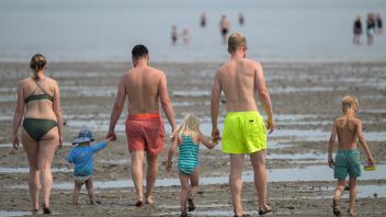 Sommerwetter an der Nordseeküste
