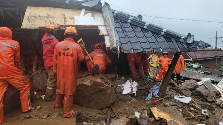 Unwetter in Südkorea