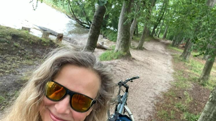 Plauer See Radrundweg Selfie Katja Frick