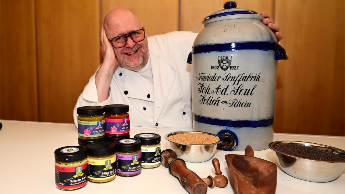 Sassenberger Klaus Seul produziert Senf im Alleingang