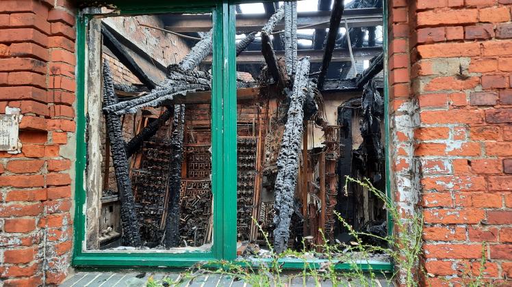 Brand Eisenbahnmuseum Schwerin