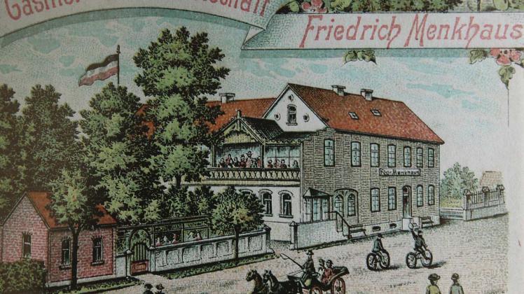 Postkarte Gasthaus Menkhaus