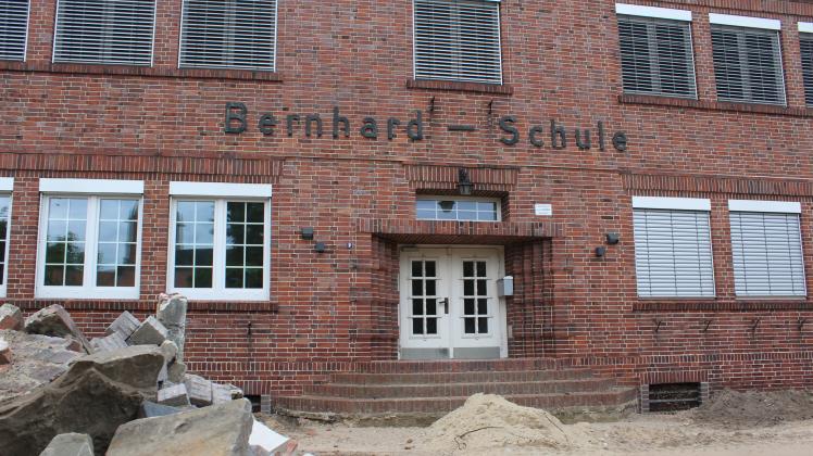 Neubau Bernhardschule in Sögel vor dem Abschluss