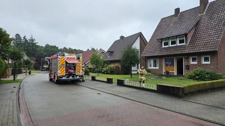 Die Feuerwehr musste zu einem Einfamilienhaus an der Fasanenstraße in Meppen ausrücken. 