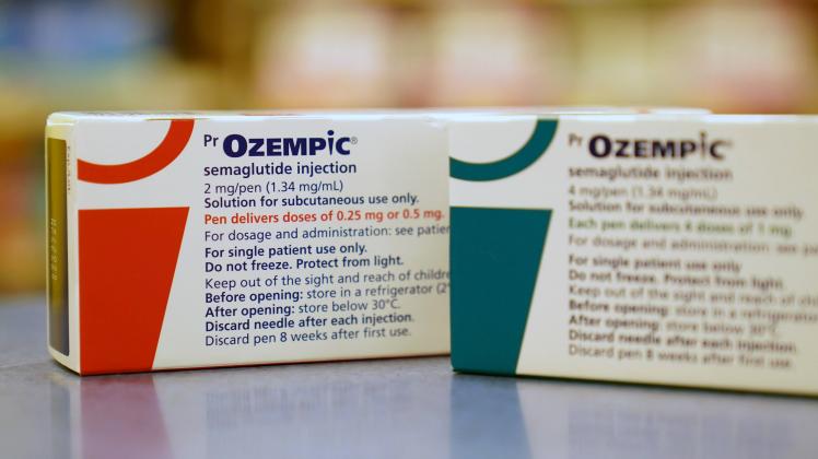 April 19, 2023, Toronto, ON, Canada: Diabetes drug Ozempic is shown at a pharmacy in Toronto on Wednesday, April 19, 202