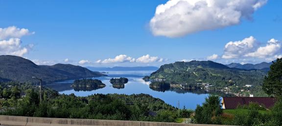 Auf der Fahrt ins norwegische Bergen Gabriele Reimer
