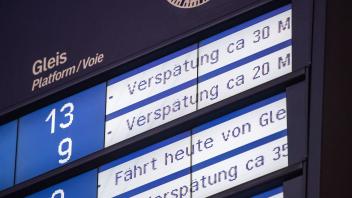 Verspätung bei der Bahn