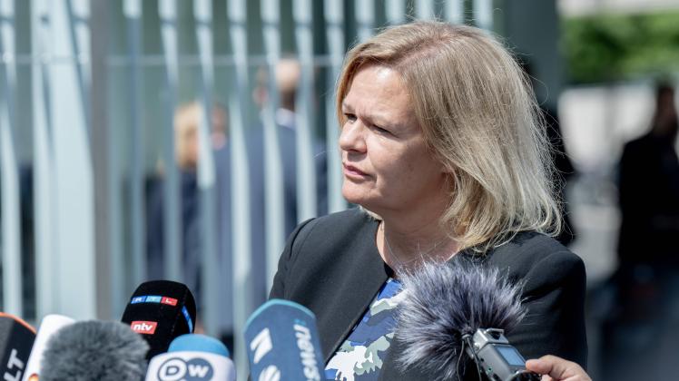 RECORD DATE NOT STATED Bundesinnenministerin Nancy Faeser Bundesregierung, 13.7.2023, Bundeskabinett beschließt stärkere