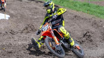 131 Cato Nickel (DEU). Deutschland, Gaildorf, 05.08.2023, ADAC MX Masters, 2023, MX Youngster Cup, 1. Rennen, Auf der Wa