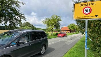 Schlagsdorf Ortsschild geklaut