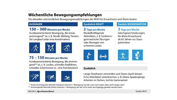 Grafik zum Bewegungsbedarf Grafik zum Bewegungsbedarf