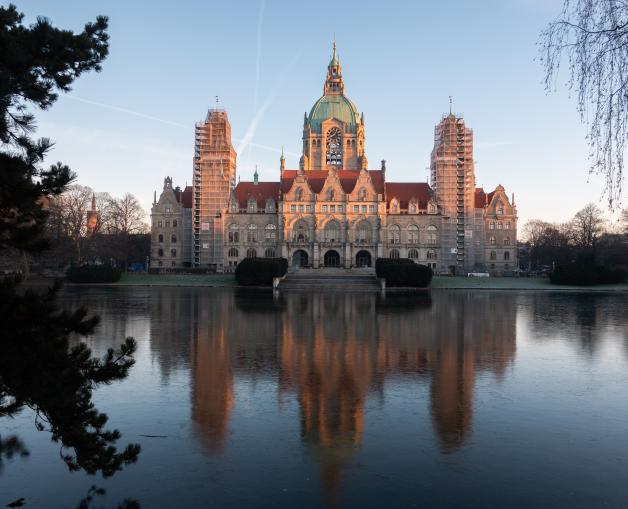 Das Rathaus der Stadt Hannover.