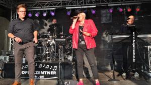 Die Band „Doppelzentner“ gab alles: Stimmung pur.