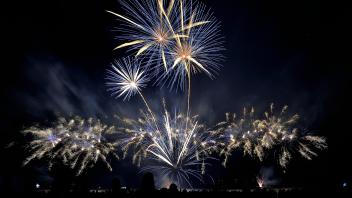 Hüde, der Dümmer brennt, Dümmerbrand 2023, Feuerwerk