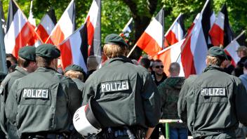 Neonazis Kundgebung in Dortmund