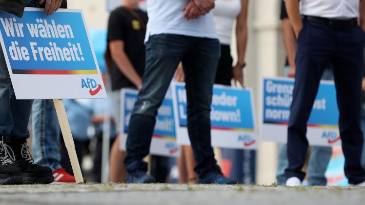 Wahlkampftour der AfD in Stendal