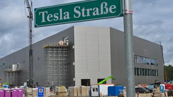 Batteriefabrik der Tesla Gigafactory Berlin Brandenburg