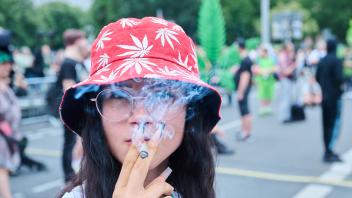 Hanfparade für die Legalisierung von Cannabis