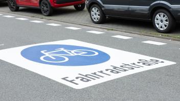 Neue Fahrradstraße in Osnabrück ist fertig Heinrichstrasse  17.08.2023 in Osnabrück. Foto: Lennox Wocken