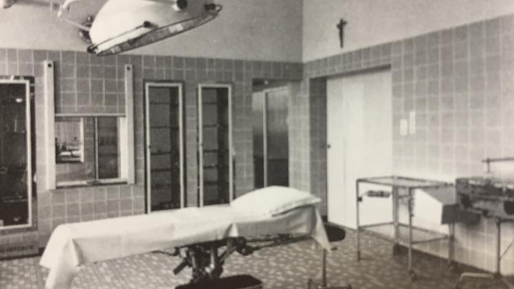 So sah ein OP-Raum in Papenburg um 1960 aus.