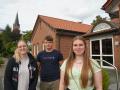 Maike Hagen, Marvin Kandziora und Maria Korte (von links) gehören zum Organisationsteam der neuen KLJB Grenzland. Bisher trifft sich dieses im Jugendheim in Rütenbrock. 