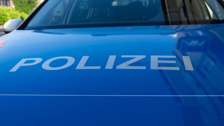 Melle, Deutschland 12. Juni 2023: Ein Einsatzfahrzeug, Streifenwagen, der Polizei mit Schriftzug. Landkreis Osnabrück Ni