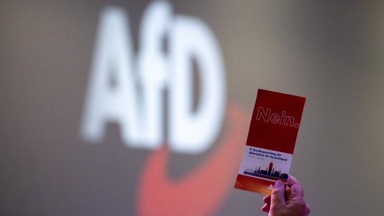 Nein S timmkarte AfD Bundesparteitag 2018 am 30 06 2018 in Augsburg M E S S E A U G S B U R G