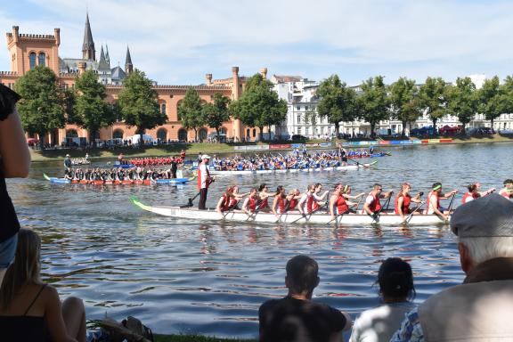 Auf dem Pfaffenteich in Schwerin Auf dem Pfaffenteich in Schwerin