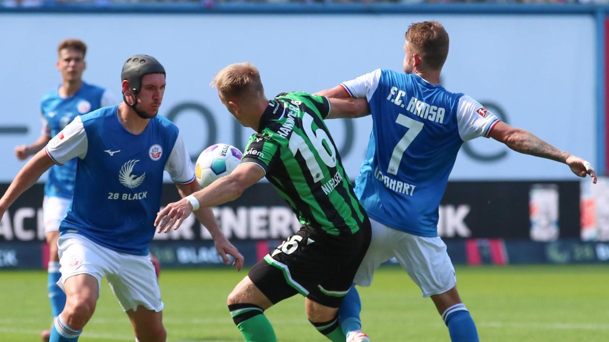 (Plus) Hansa Rostock ist sauer über den Handelfmeter für Hannover 96 | SVZ