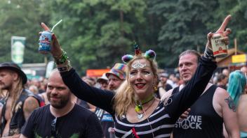 Stemweder Open Air 2023 der Samstag. Auf der Waldbühne Liedfett