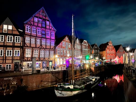 Stade bei Nacht Sonja Klatt
