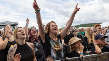 Hütte Rockt 2023 der Samstag. Auf der Bühne Raum27