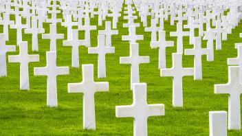 Amerikanischer Soldatenfriedhof Colleville sur Mer Calvados Normandie Frankreich Europa *** Ame