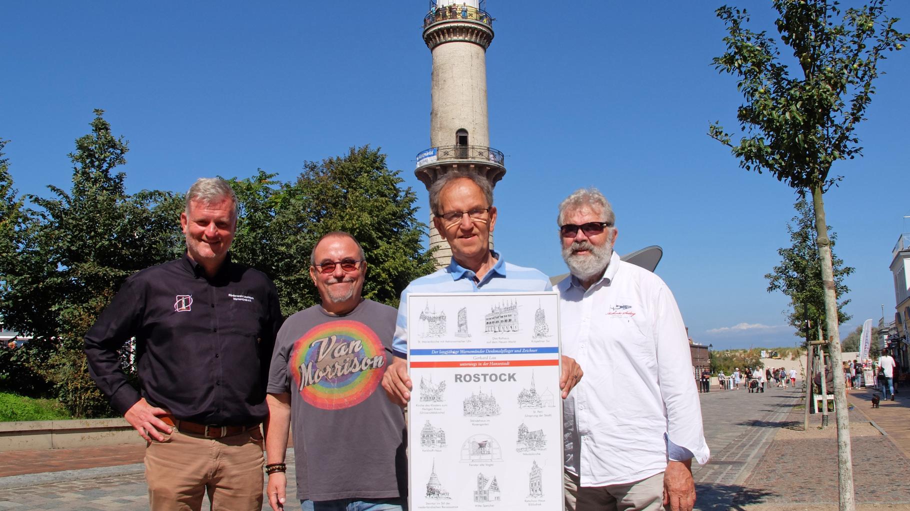 Hanse Sail Verein würdigt Wirken des Warnemünders Gerhard Lau mit Plakaten 