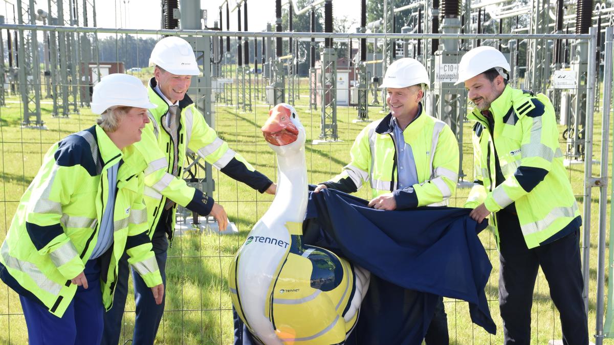 Green electricity is now flowing south from the Ganderkesee substation