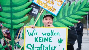 Demonstration für die Freigabe von Cannabis