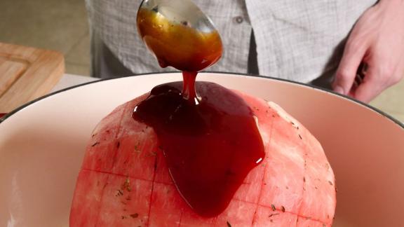 Wassermelone mit BBQ-Würzsauce Wassermelone mit BBQ-Würzsauce