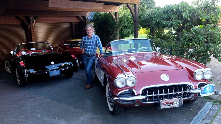 Martin Reich aus Hasbergen organisiert gerade eine Ausstellung rund um das Thema Corvette im Automuseum Melle und ein US-Car-Treffen. 