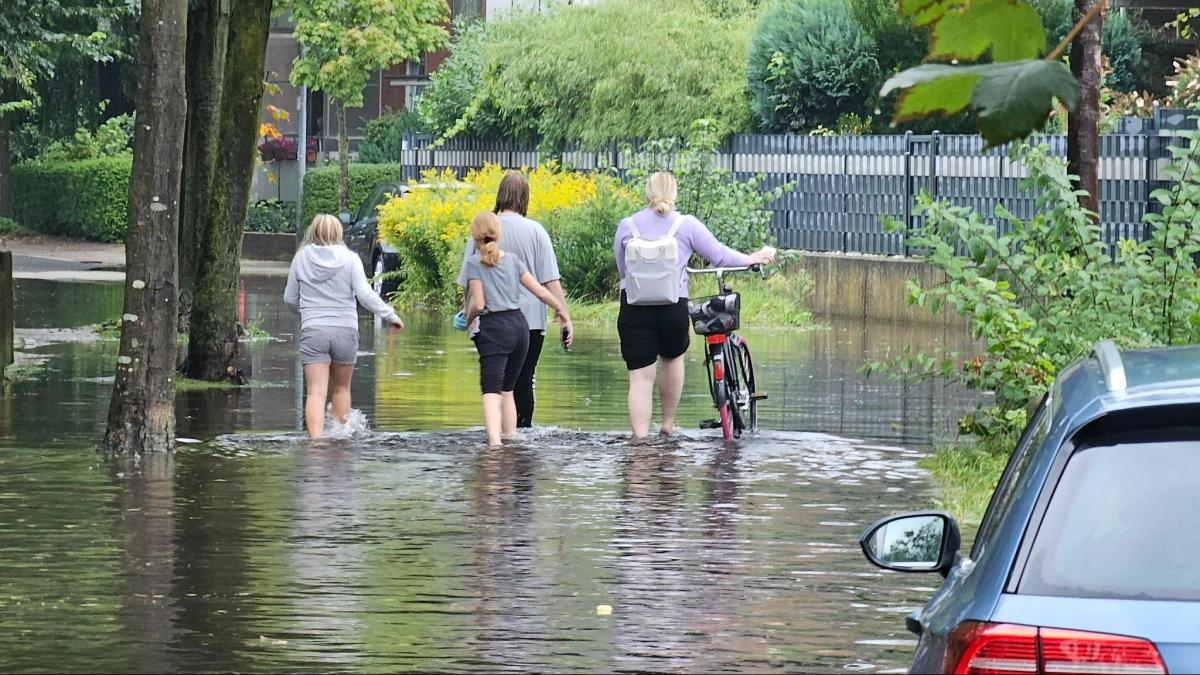 Starkregen Im Emsland: Land Unter In Meppen | NOZ