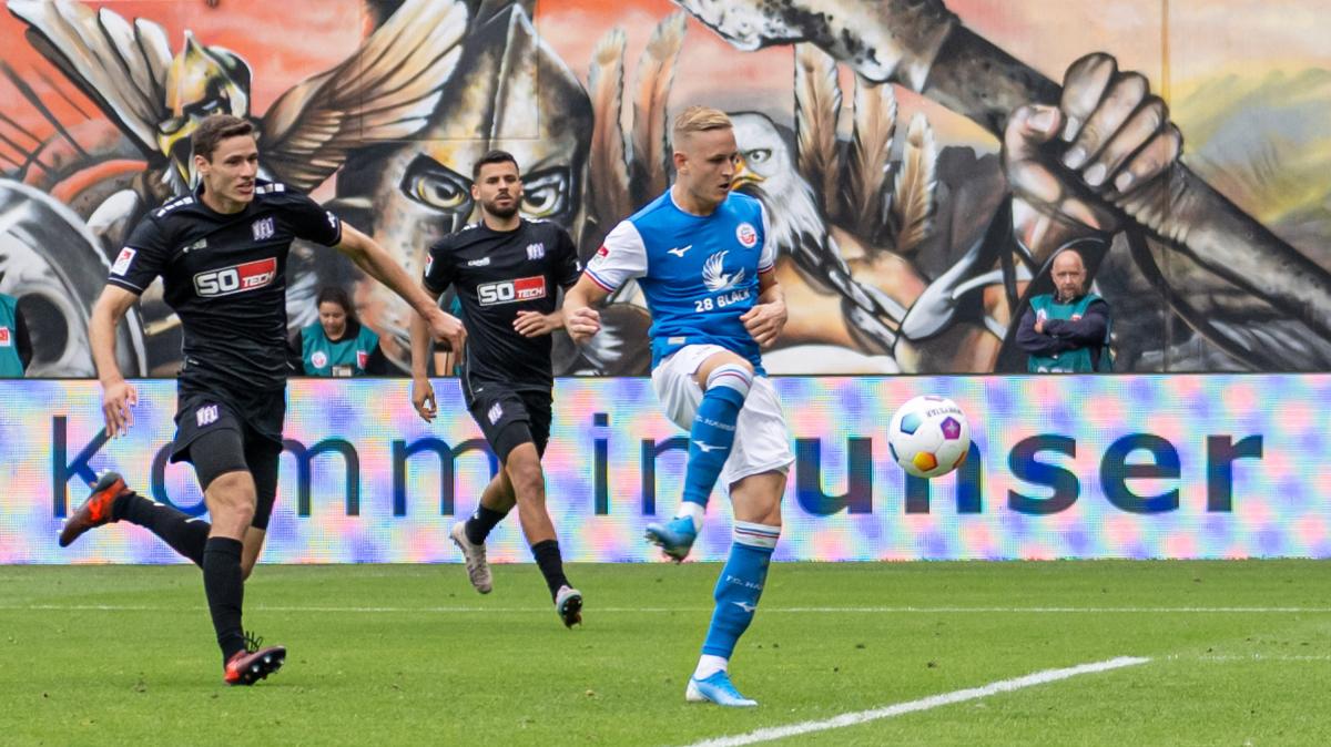 Der FC Hansa Rostock gewinnt auch mit dem Glück des Tüchtigen