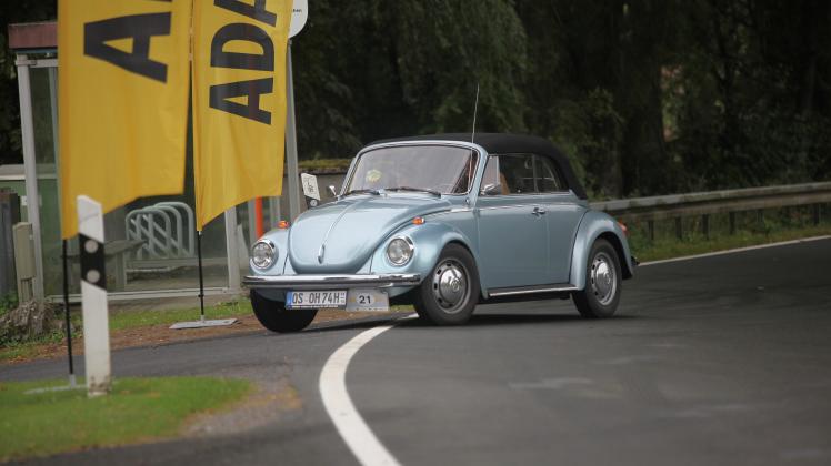 ADAC Oldtimer-Rallye Roland Klassik am 27. August 2023 in Melle, Zwischenstopp Tannenhof Grottendieck